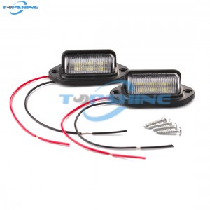 101203 LED Exterior License Plate Tag Light, Interior Courtesy Dome/Roof Lamp