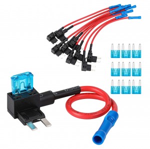 102081 Προσθήκη κυκλώματος 12V Fuse Tap Fuse Adapter Mini Blade Fuse Holder