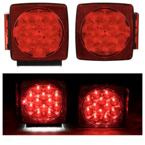 Anderson marine Kit Luces LED Traseras Para Remolque De Menos 80´´ Rojo