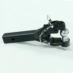 105010 Heavy Duty 8Ton Black Forged Trailer Pintle Hook With 2” Hitch Ball