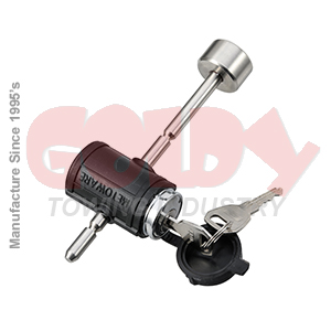11402 1/4 Inch Adjustable Swivel Lock Head Stainless Steel Trailer Coupler Lock