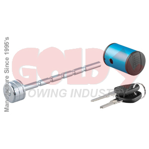11403 1/4 Inch Adjustable Blue Swivel Lock Head Trailer Coupler Lock