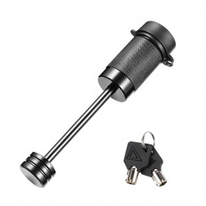 11408 1/4 Inchi Trailer Nyeusi Latch Style Tow Hitch Coupler Lock