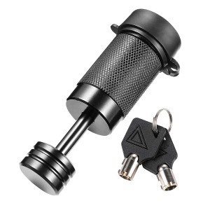 11404 Știft de blocare al cuplajului de remorcare negru de 1/4 inch pentru deschidere de 7/8 inch