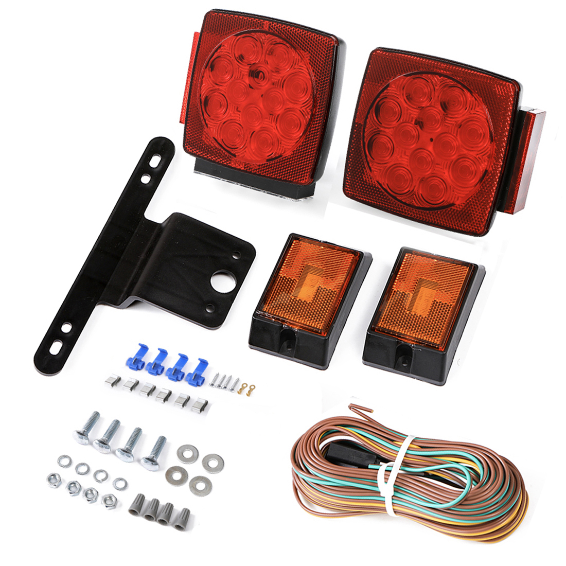 101001 12V Submersible LED Trailer Tail Light Kit for Under 80 Inch Featured Image
