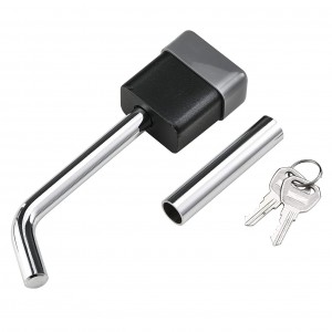 11303 1/2 Inch Padlock Trailer Hitch Receiver Lock Pin With 5/8 Inch Additional Tube