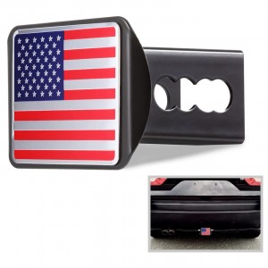 10400 American Flag Trailer Hitch Cover Towing Receiver Plug