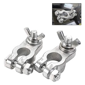 102064 Car Zinc-Alloy Battery Clamps Terminal End Terminal Connectors With Wing Nut