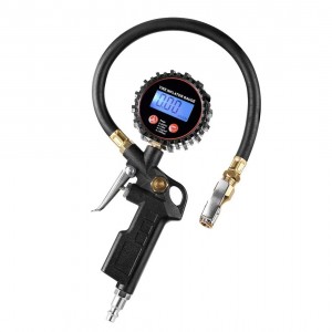 102027 Digital Tire Inflator Pressure Gauge LED Display Tyre Deflator Gage