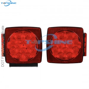 101001W Waterproof Led Trailer Tail Light Kit Għal Truck Boat RV