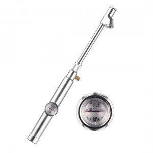 102029 Straight-on Foot Dual Head Truck Air Gage Bandenspanningsmeter met bubbellens