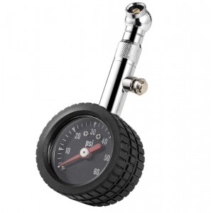 102018 တိကျသော Mechanical Air Gage Brass Stem Tyre Pressure Gauge