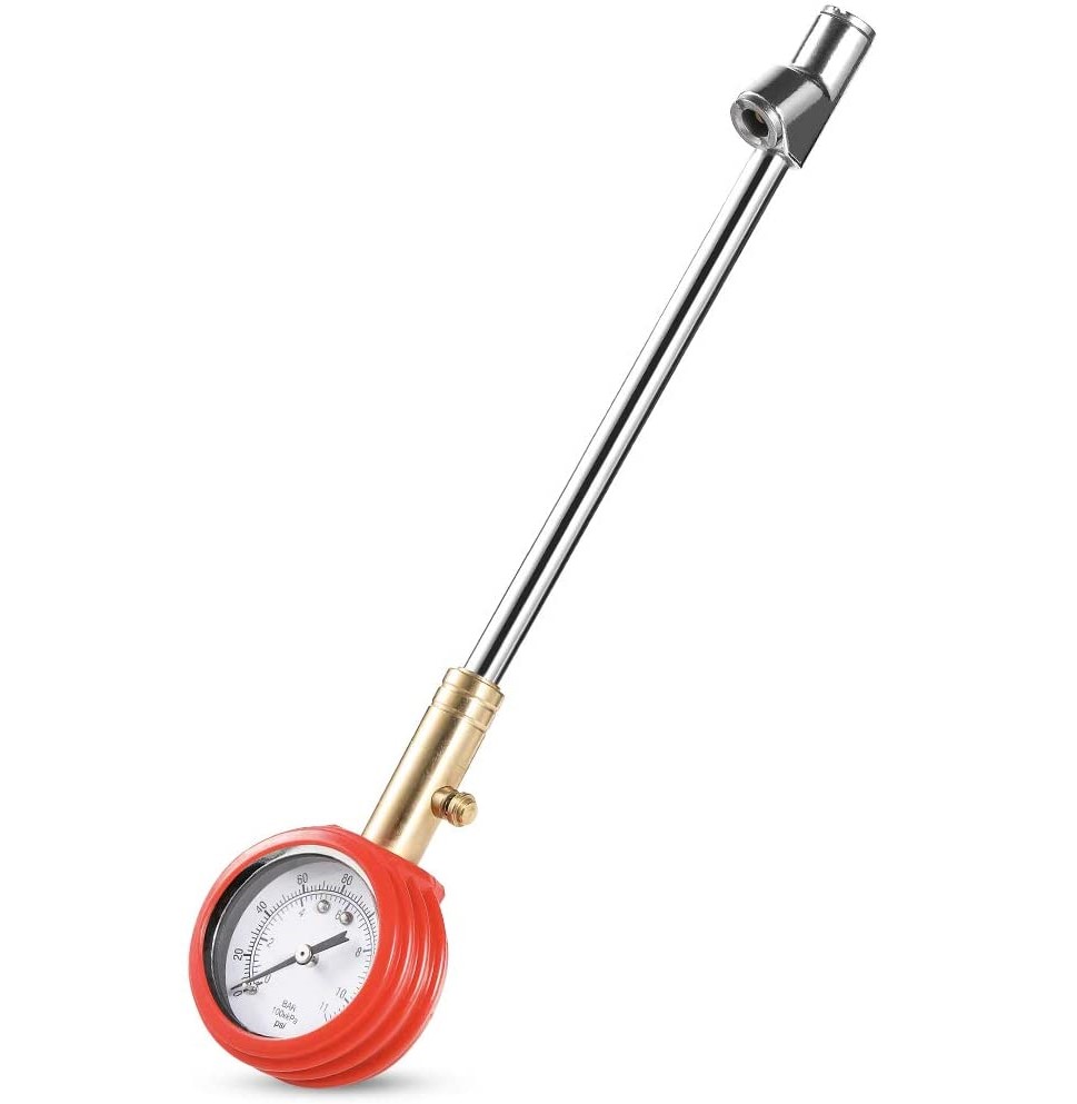 102019 Dual Head Accurate Mechanical Tire Pressure Gauge Wheel Service Checker Featured Image