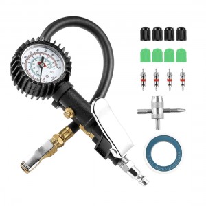 102032 Straight Chuck 2 ″ Dial Wheel Inflator Gage Tyre Pressure Gauge