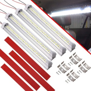 101223 LED داخلي څراغ بار 12V RV پټې ر lightا فکسچر د آن / آف سویچ سره