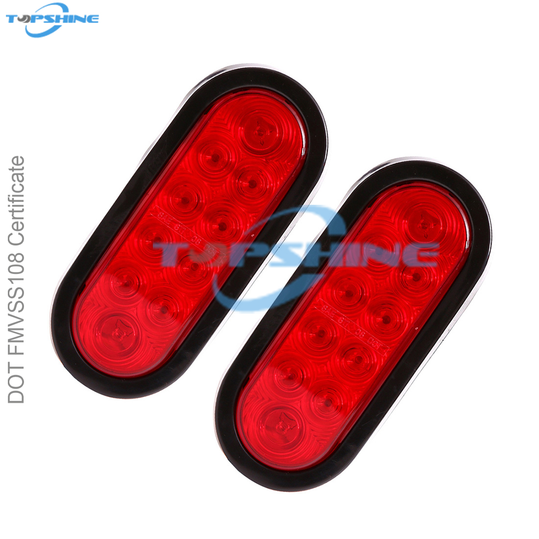 High Quality Trailer Lights - 101012PR 6 Inch Waterproof Oval LED Trailer Lights Stop Turn Signal Tail Brake Lights  – Goldy Featured Image