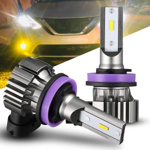 101228Y H11 ສີເຫຼືອງ LED Fog Light Bulbs Amber LED Fog Bulb Replacement