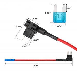 102081 12V Add-a-circuitus Fuse Tap Fuse Adapter Mini Blade Fuse Holder