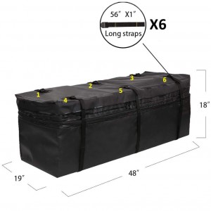 102003A Waterproof Expandable Hitch Cargo Carrier Bag