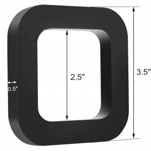 102082A Black 2.5 Inch Hitch Receiver Silencer Pad Reduce Noise