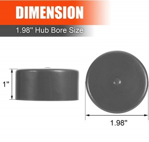 102084 1.98 इंच बियरिंग बडी कैप्स डस्ट कवर ट्रेलर बोट व्हील के लिए रिप्लेसमेंट