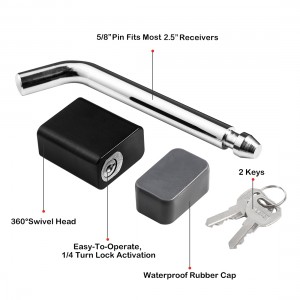 11302 5/8 ນິ້ວ Padlock Style Trailer Hitch Receiver Lock