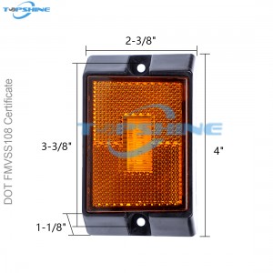 101021 LED يۈك ماشىنىسىنىڭ يان تەرىپىدىكى چىراغ يورۇتۇش چىرىغى يۈك ماشىنىسىنىڭ رېلىسلىق نۇرغا ئورنىتىلغان