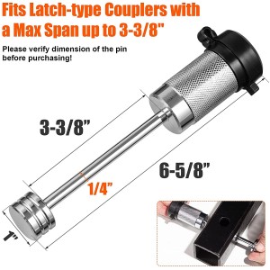 11409 1/4 pulzier Karru tal-irmonk Lukkett tat-tip Hitch Coupler Lock