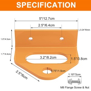 10303A Orange Zero Turn Mower Móc móc & Chốt móc nam châm 5/8”