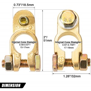 10329 Baterya Terminal Konektor Top Post Car Baterya Cable Terminal Clamp