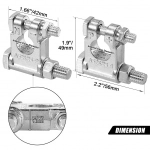 10328 Top Post Battery Switch Terminal End Military Spec Clamp Protector Set