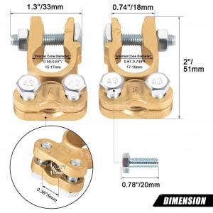 10324 Battery Terminals Connectors Clamps Brass Top Post Battery Terminal Protector