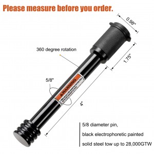 11212 헤비 듀티 트레일러 히치 리시버 핀 잠금 5/8 엑스트라 롱