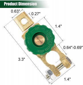 Good User Reputation for China 12/24V Universal 50/100A Rotary Power Master Disconnect Switch Cut off Auto Car Battery Switch Auto Battery