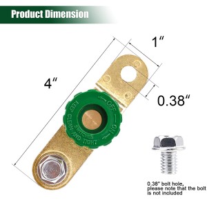 102073 Battery Quick Disconnect Switch Side Post Battery Shut/Cut Off Switch Side Terminal Battery Switch Isolator