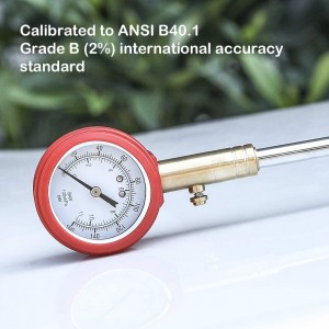 102019 Dual Head Accurate Mechanical Tire Pressure Gauge Wheel Service Checker