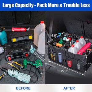 102088 Car Trunk Organizer ຕູ້ເກັບມ້ຽນສິນຄ້າທີ່ສາມາດພັບໄດ້