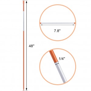 Liefern Sie ODM China FRP-Fiberglasstangen für Schneepfähle/Pflanzenstützen/Flaggenstäbe/Angeln