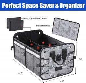 អ្នកចែកចាយលក់ដុំនៃ China Trunk Foldable Organizer for Car Boot