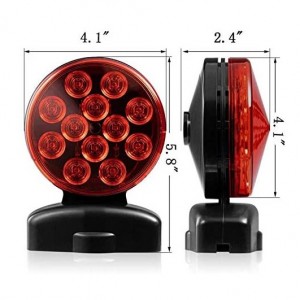 101018W 12V LED Magnetic Towing Light Kit for Boat Trailer RV Truck