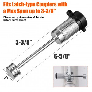 11409 1/4 Inch Trailer Towing Latch Type Hitch Coupler Lock