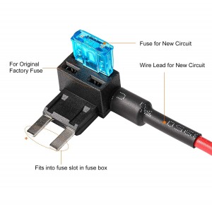 102081 12V Fusível Add-a-circuit Adaptador de Fusível Mini Lâmina Porta Fusível