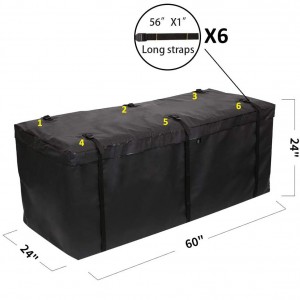 102003B Neperšlampamas ir patvarus minkštas prikabinamas krovininis krepšys Kelioninis krepšys