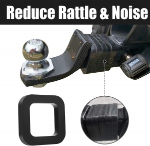 102082A Black 2.5 Inch Hitch Receiver Silencer Pad Reduce Noise