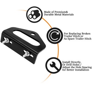 10304 Zero Turn Mower Trailer Hitch 2.4″-5″ With 3/4″ Pin Hole