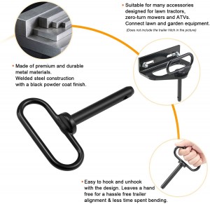 10305D Hitch Pin คุณภาพสูง 5/8 x 4 นิ้ว Handle Pin Tractor Pin พร้อมคลิป