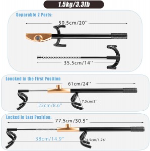 10334 Heavy Duty Anti-diefstal slot Tweelinghake Stuurwielslot