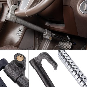 10341 Steering Wheel Brake Lock Anti-Theft Double Hook Car Clutch Pedal Lock