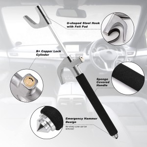 10335 Steering Wheel Lock with Adjustable Length Anti-Theft Lock