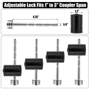 11401 1/4 Inch Adjustable Swivel Lock Head Trailer Tongue Coupler Lock